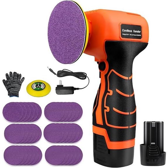 15 Best Tools to Sand a Deck for 2026 7 16.8V Cordless Electric Sander with 36 Sandpapers