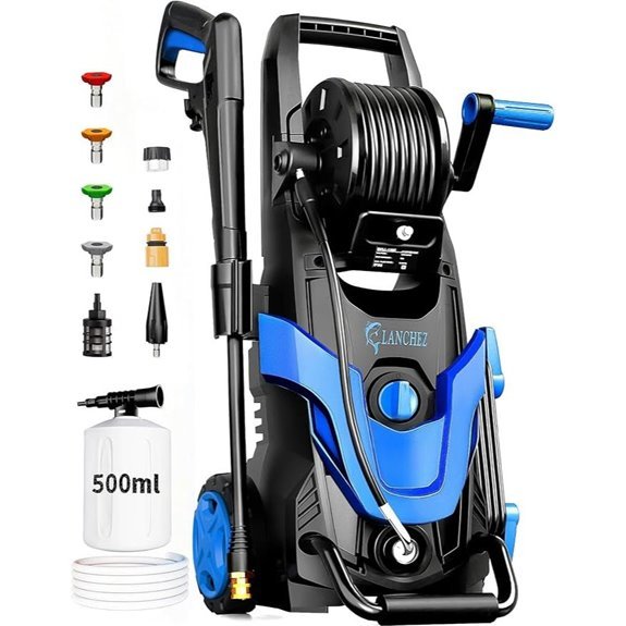 2026 Upgraded 4800PSI Pressure Washer with Soap Tank