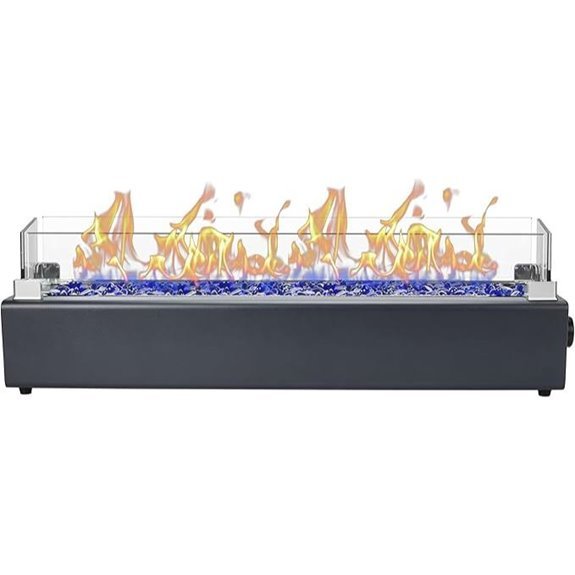 7 Best Tabletop Fire Pits for 2026 5 28-inch Propane Fire Pit Tabletop w/Glass Shield - Carbon Gray