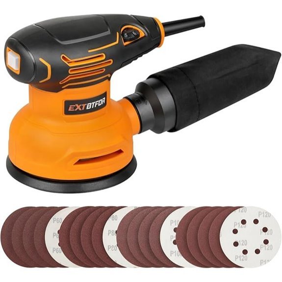 15 Best Tools to Sand a Deck for 2026 10 5 Orbital Sander 300W with 20 Sandpapers and Dust Collector