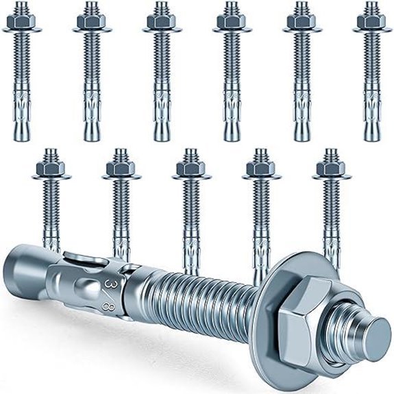 7 Best Concrete Anchors for Gazebos in 2026 7 3/8 x 3 Inch Galvanized Wedge Anchors (12-Pack) for Concrete and Brick Walls