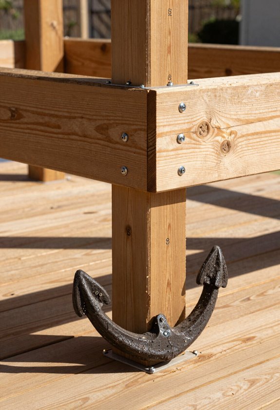 anchor posts to structural framing reliably