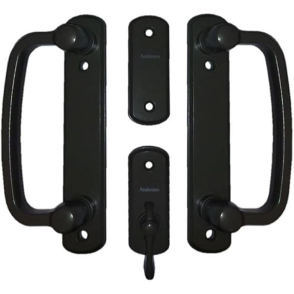 10 Best Patio Door Brands for 2026 1 Andersen Albany 2-Panel Gliding Door Hardware Set in Black