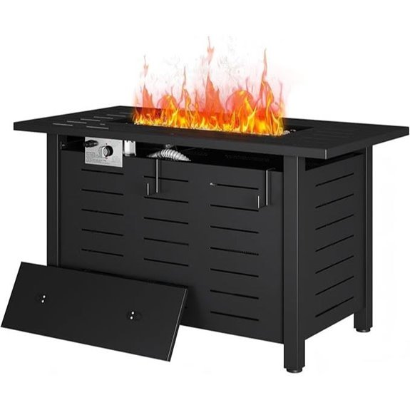 10 Best Gas Outdoor Fireplaces for 2026 9 Aoxun 41 Inch Propane Fire Pit Table