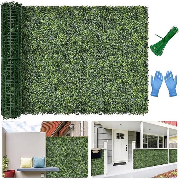 Artificial Boxwood Backdrop Privacy Screen (40x120)