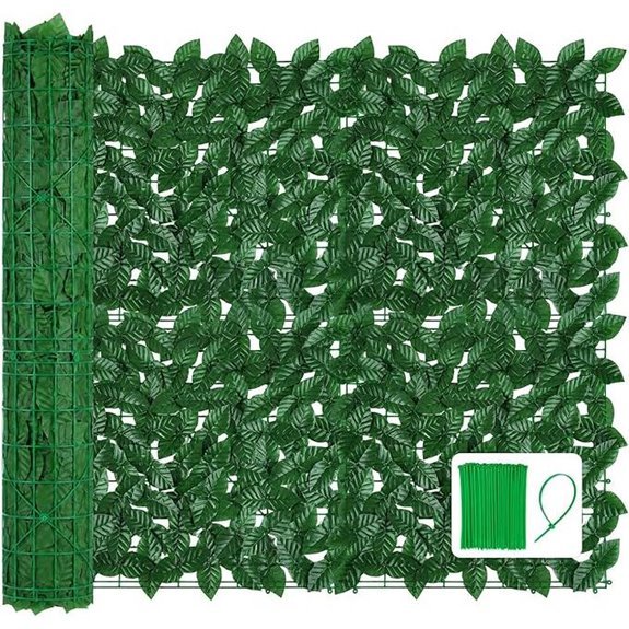 120x40 Artificial Ivy Privacy Fence Wall Screen for Outdoor/Indoor Decor