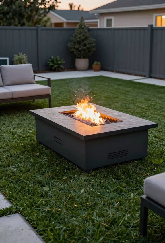 Can You Put a Fire Pit on Grass? 6 artificial turf fire pit precautions
