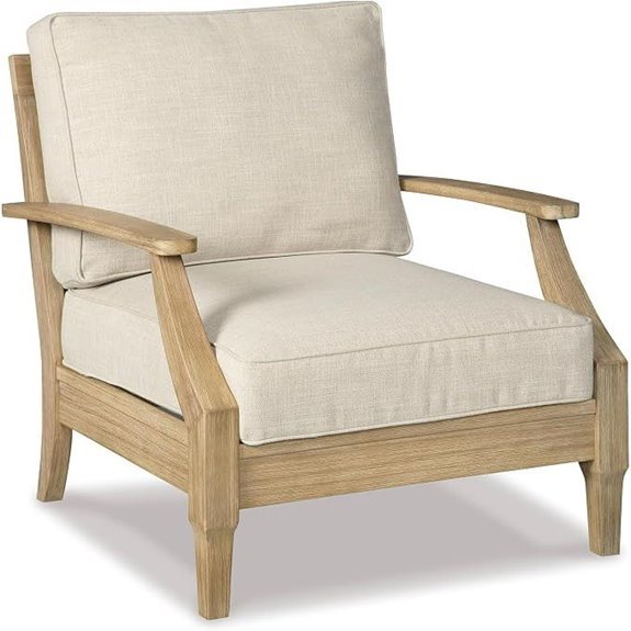 Ashley Clare View Outdoor Lounge Chair Beige