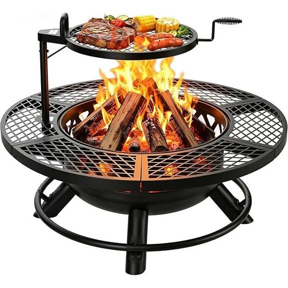 15 Best Outdoor Fire Pits for 2026 (Cozy Nights Guaranteed) 7 BALI OUTDOORS 40 Wood Burning Fire Pit with Grill