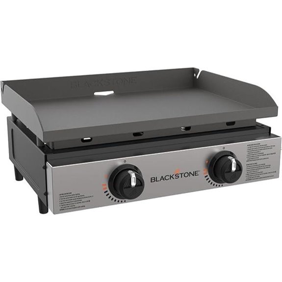 Blackstone 22 Tabletop Griddle with Stainless Steel Faceplate Black