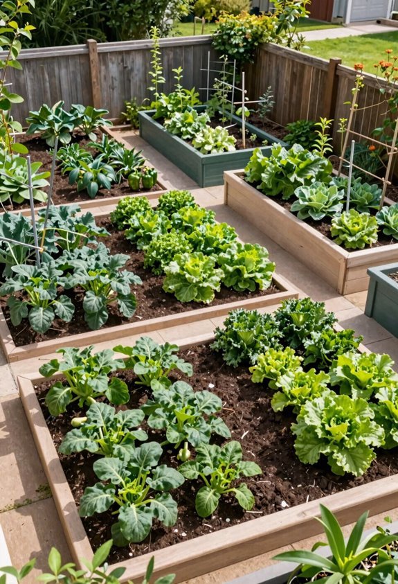 10 Backyard Vegetable Garden Ideas That Maximize Small Spaces 2 block planting maximizes dense crop blocks