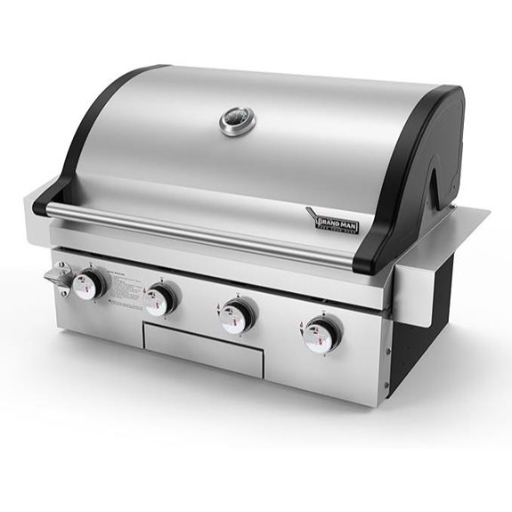 Brand-Man 30-Inch 4-Burner Built-In Gas Grill