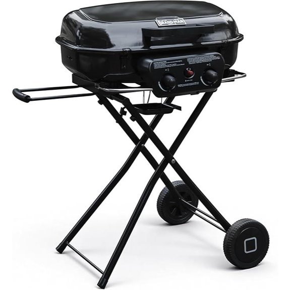 10 Best Premium Gas Grill Brands for 2026 10 Brand-Man Portable Propane Grill with Folding Cart (Black)