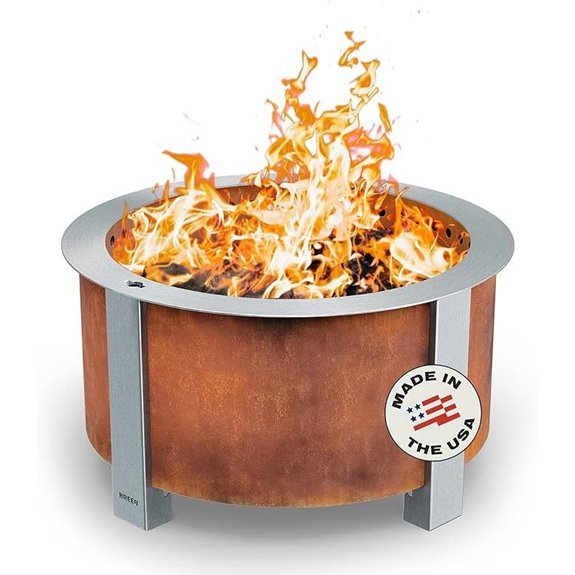 Breeo Smokeless Fire Pit (X Series 24 Corten Steel)