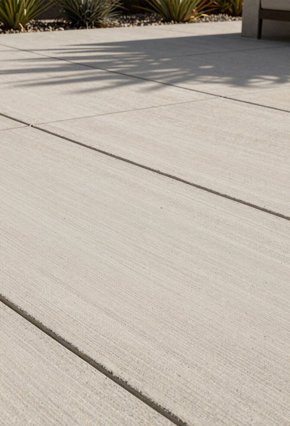 broom finished budget friendly patio