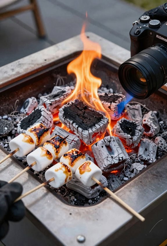 How You Can Roast Marshmallows on a Propane Fire Pit 8 caramel sugar fire pit cleanup routine
