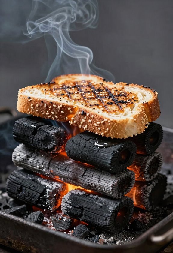 charcoal sandwich speeds startup heat