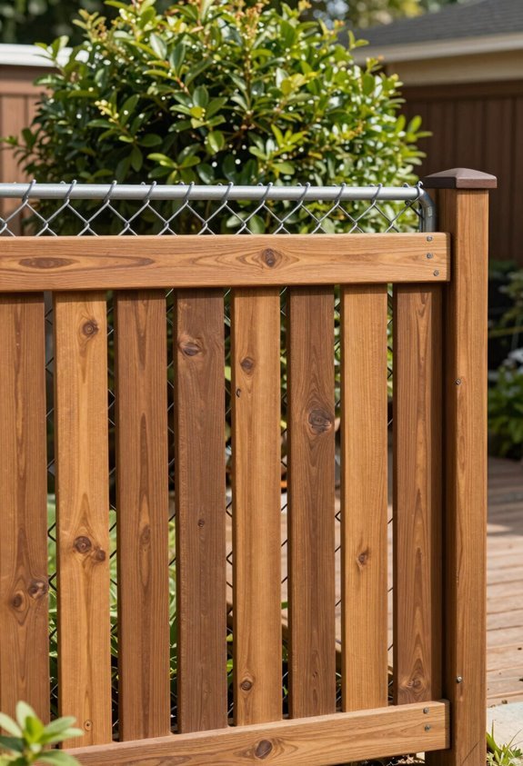 cheap privacy slats for chain link fences