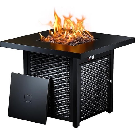 15 Best Outdoor Fire Pits for 2026 (Cozy Nights Guaranteed) 5 Ciays 28 Inch Propane Fire Pit Table (CIFPT3-N1)