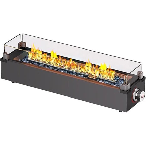 7 Best Tabletop Fire Pits for 2026 3 Ciays 28 Inch Propane Fire Pit with Glass Wind Guard