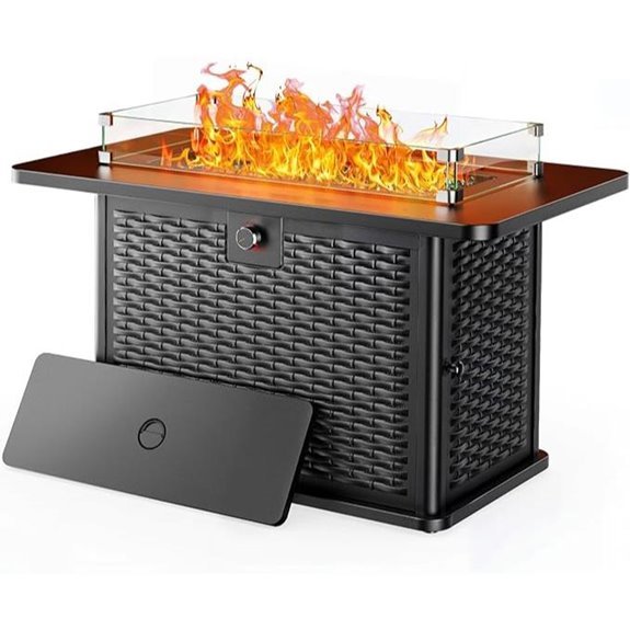 10 Best Gas Outdoor Fireplaces for 2026 2 Ciays 43-Inch Propane Fire Pit Table (60,000 BTU)
