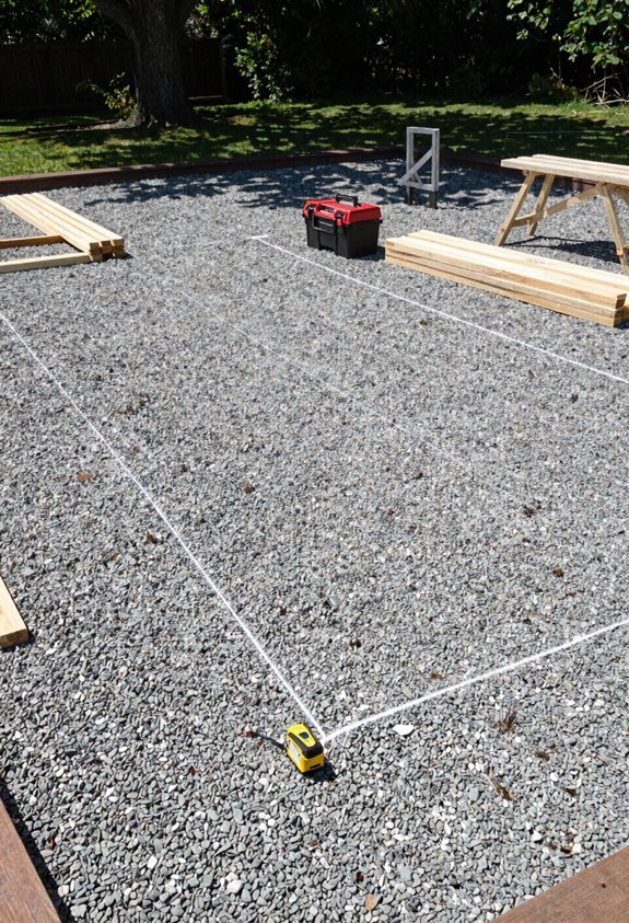 clear level gazebo foundation plan