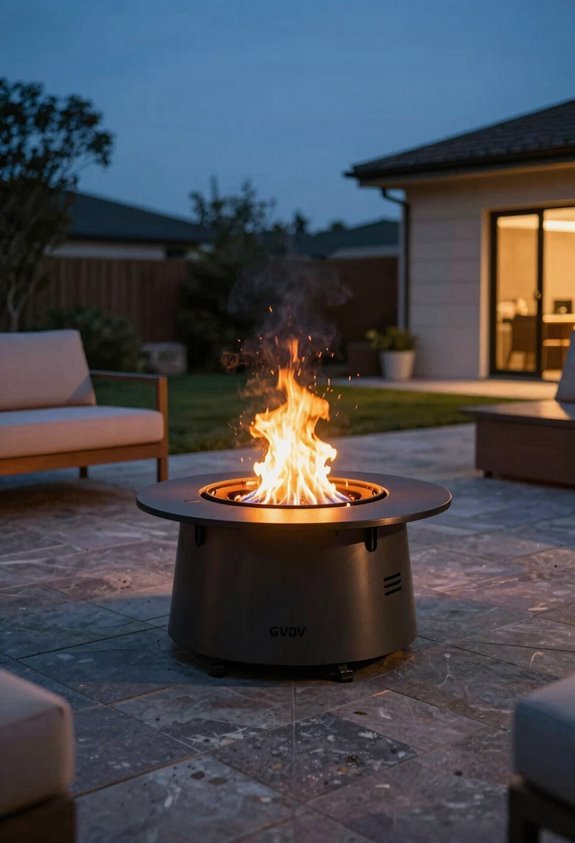 compact fragile smokeless pit burn