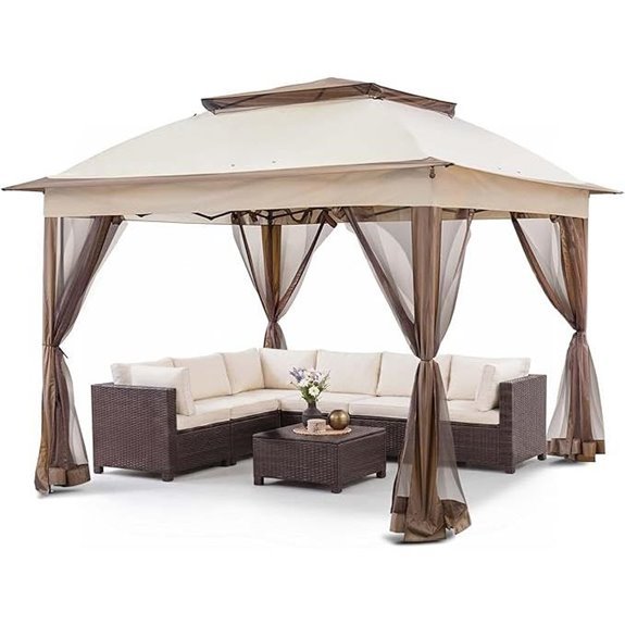 15 Best Gazebos for Backyards in 2026 1 COOS BAY 11x11 Pop Up Gazebo with Mesh Netting