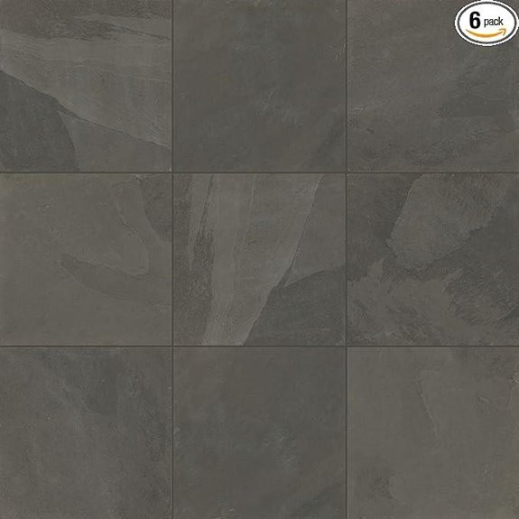 Daltile Natural Stone Slate 12 x 12 Brazil Black