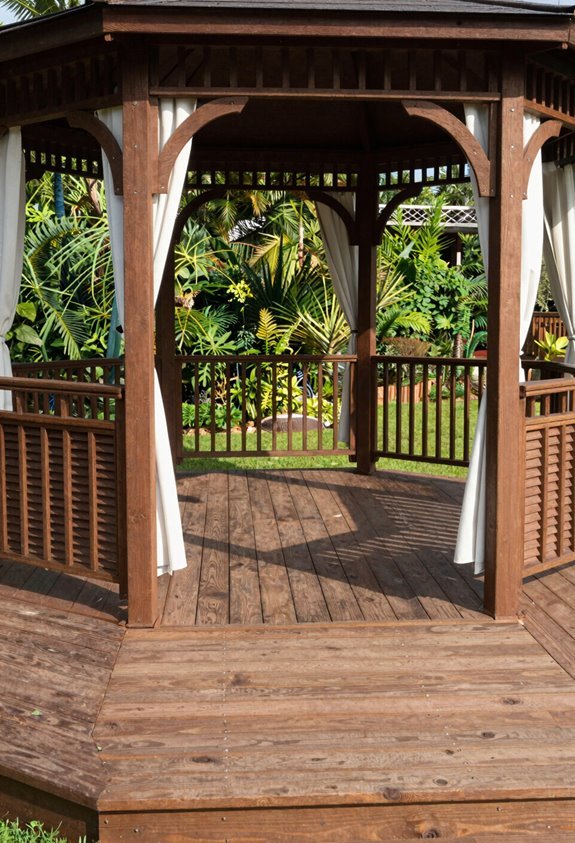 deck safety after gazebo installation work