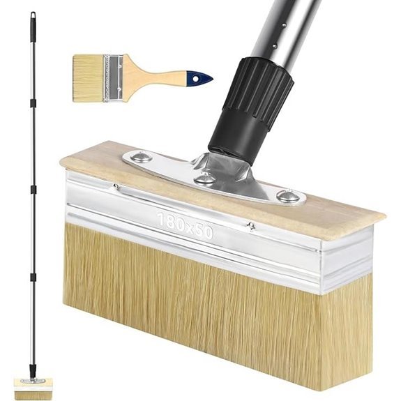 Deck Stain Brush Set with 60 Extension Pole