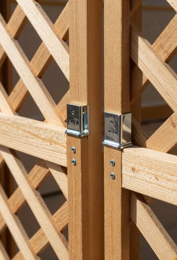 decorative post caps braces staining