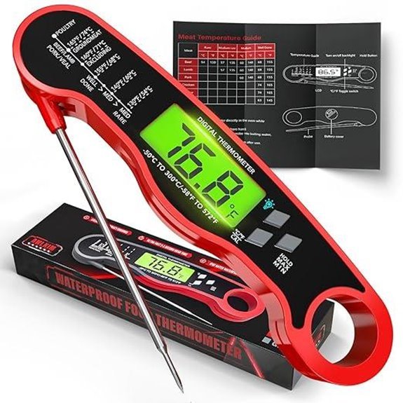 7 Best Outdoor Cooking Equipment for 2026 6 AWLKIM Digital Meat Thermometer for Grill & BBQ