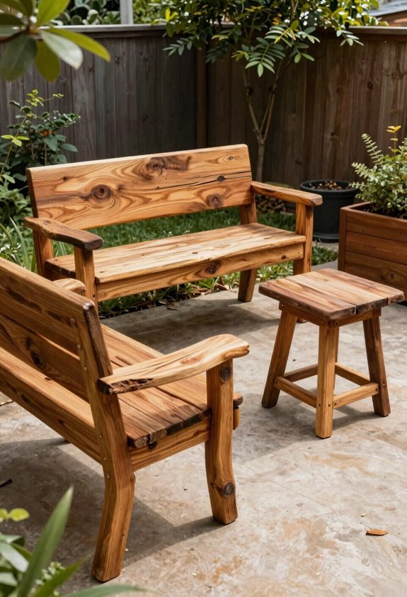 10 Backyard Ideas on a Budget That Transform Your Space 7 discarded wood furniture on a budget