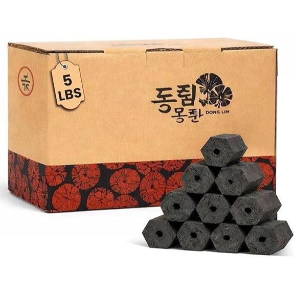 Dong LIM Binchotan Style Charcoal Briquettes 5LBS for BBQ