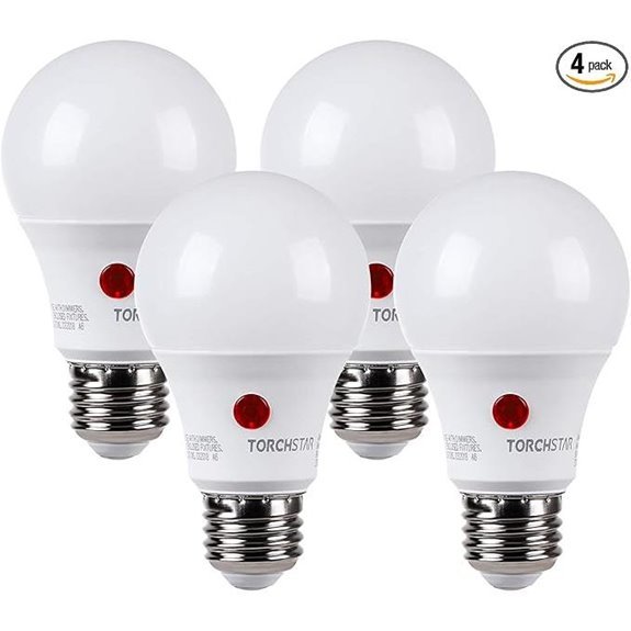 10 Best Outdoor Lighting Bulbs for 2026 2 TORCHSTAR Dusk to Dawn LED Light Bulb 4-Pack