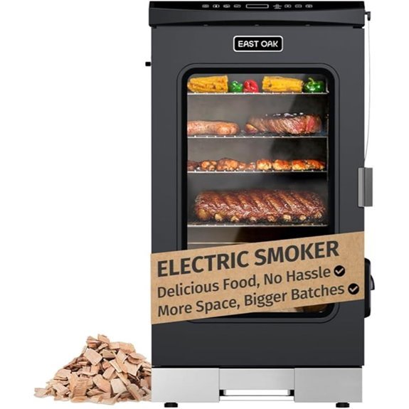 EAST OAK 30 Electric Smoker with Meat Probe & Viewing Window