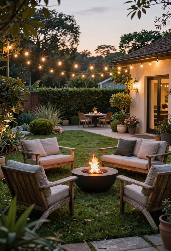 10 Big Backyard Design Ideas That Transform Unused Space 8 edison string lights illuminate nights