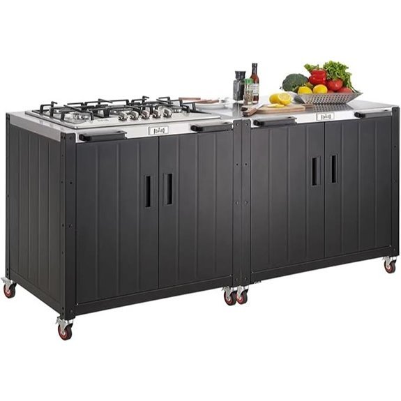 10 Best Modular Outdoor Kitchens for 2026 8 Feasto Modular Outdoor Kitchen Island with Storage
