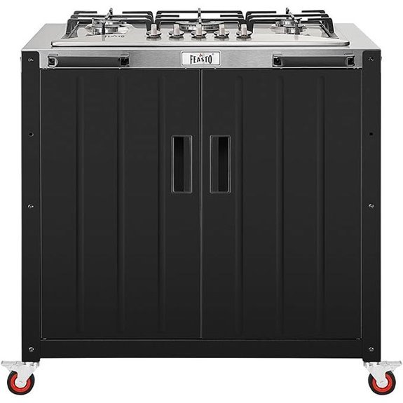 10 Best Rated Outdoor Kitchen Appliances for 2026 6 Feasto Outdoor Kitchen Island with Propane Gas Stove (35-Inch)