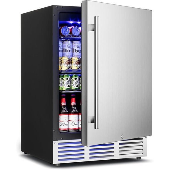 Feelfunn 24 Beverage Refrigerator - 180 Can Beer Fridge