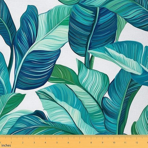 Feelyou Tropical Palm Leaf Upholstery Fabric 1 Yard