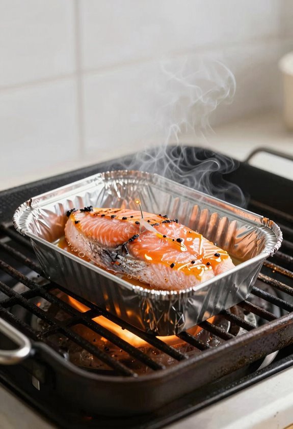 foil wrapped salmon medium high 145 f