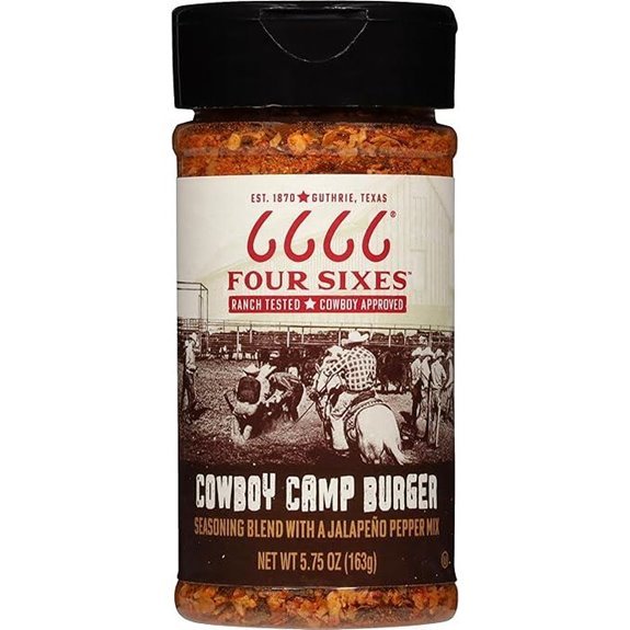 6666 Four Sixes Cowboy Camp Burger Seasoning 5.75 Ounce