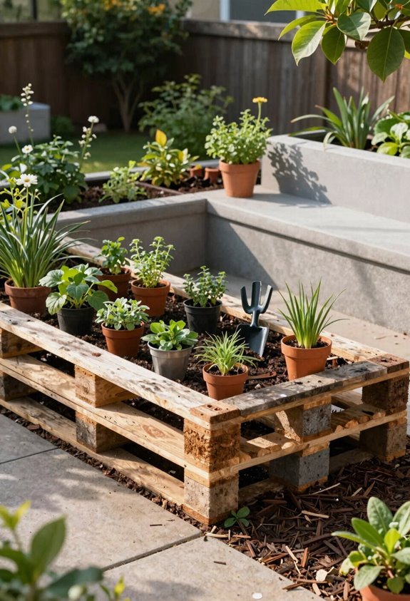 10 Backyard Ideas Under $900 That Transform Your Space 5 free pallets or cinder blocks