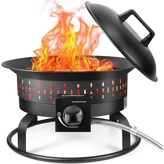 10 Best Fire Pit Brands for 2026 (Cozy Nights Await) 8 GasBRUH 19-Inch Portable Propane Fire Pit (60,000 BTU)