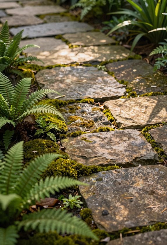 10 DIY Flagstone Patio Ideas You'll Actually Want to Build 8 groundcover between flagstones moss thyme