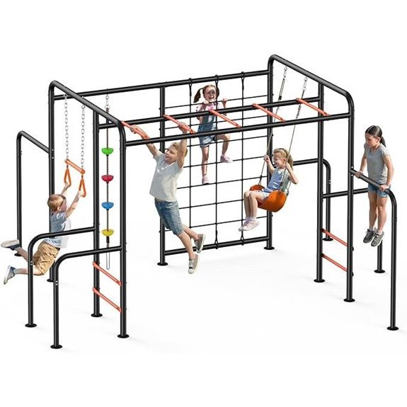 10 Best Rated Backyard Playsets for 2026 5 Hapfan 5-in-1 Outdoor Jungle Gym with Monkey Bars