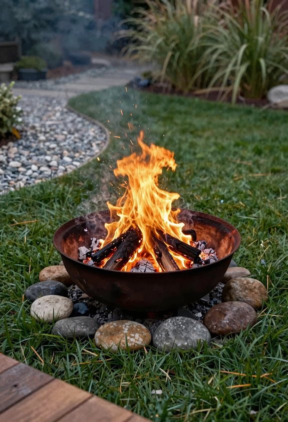 Can You Put a Fire Pit on Grass? 1 heat harms grass protect