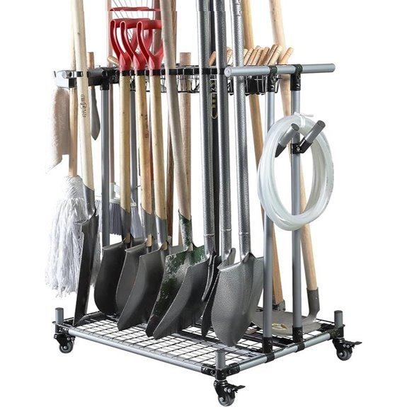 Heavy Duty Garden Tool Organizer Rack